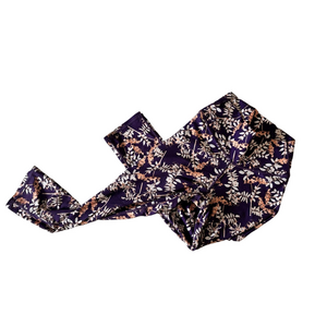 FABLETICS PURPLE FLORAL CROP LEGGINGS